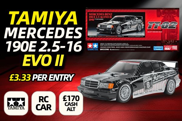 Win This Tamiya Mercedes 190E 2.5-16 EVO II RC Bundle!