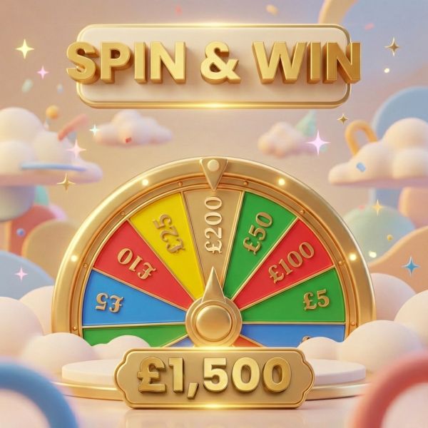 SPIN & WIN! £1,500 IN INSTANT WINS!