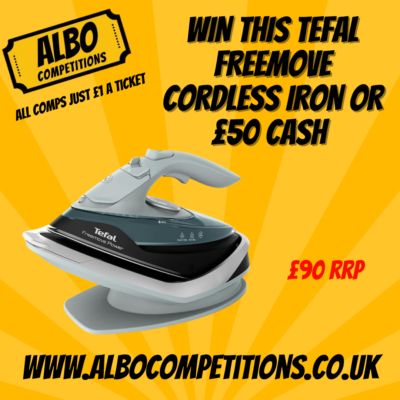 TEFAL FREEMOVE CORDLESS IRON OR £50 CASH