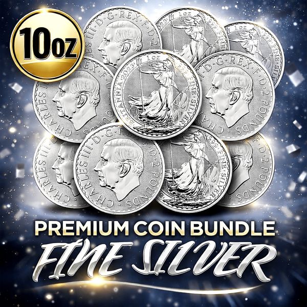 10oz PURE SILVER COIN SET! – RRP £1,000