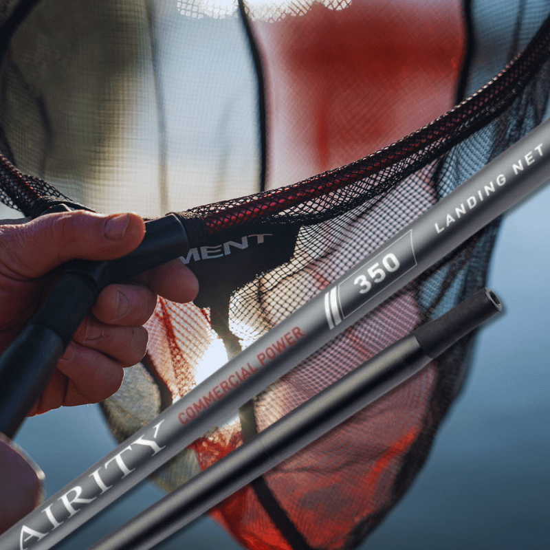 Daiwa Airity Commercial Power 350 Net Handle + Tournament Fast Flow 50cm Landing Net – AUTO DRAW
