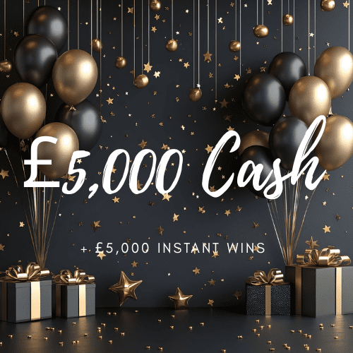 £5,000 Main Prize + £5,000 Worth of Prizes to be won!