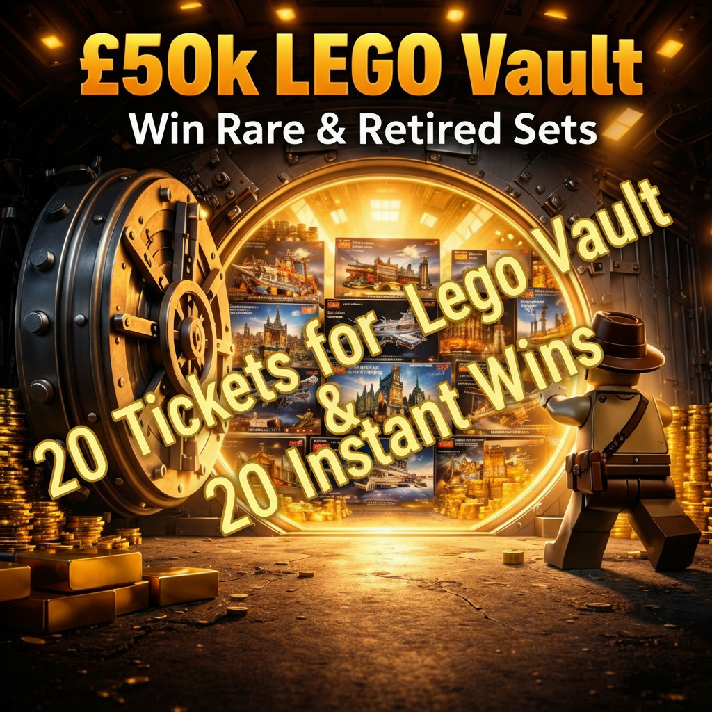 20 Tickets for the Lego Vault worth £300! + 20 Instant Wins