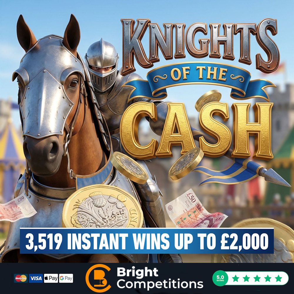 Knights of the Cash – 3,519 Instant Wins & £250 Jackpot