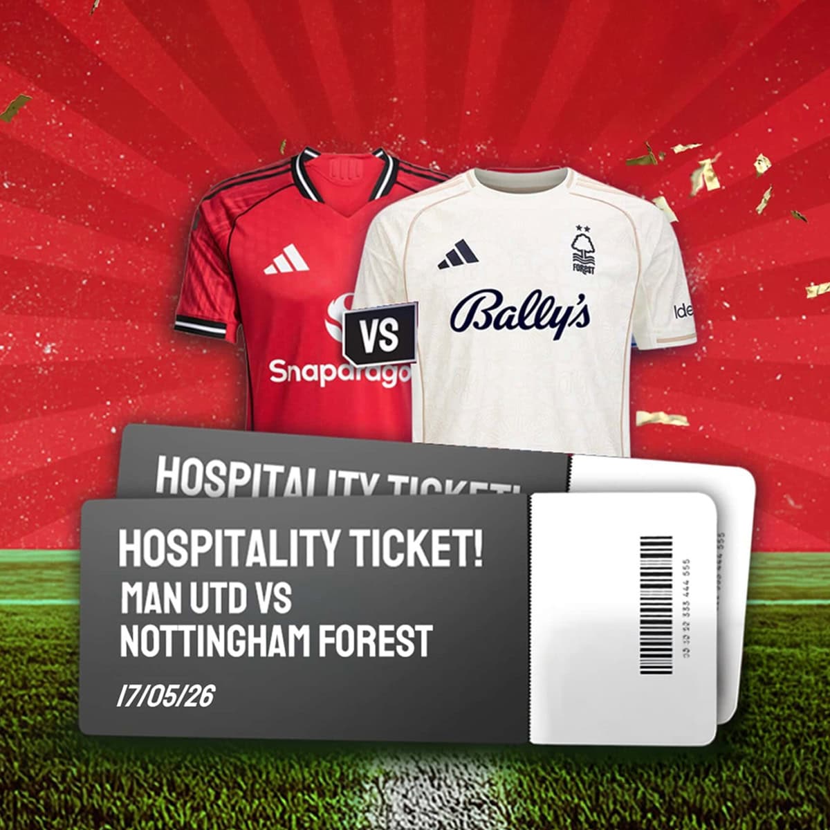 Man Utd Competition! Win 2x Hospitality Tickets to Man Utd vs Forest for the final home game of the season!