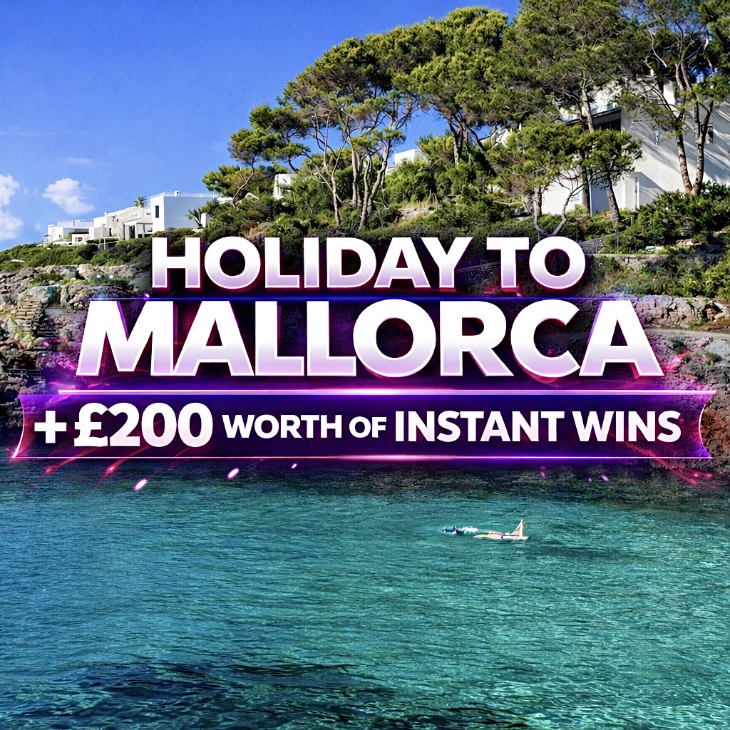 Mallorca Holiday + £200 INSTANT WINS