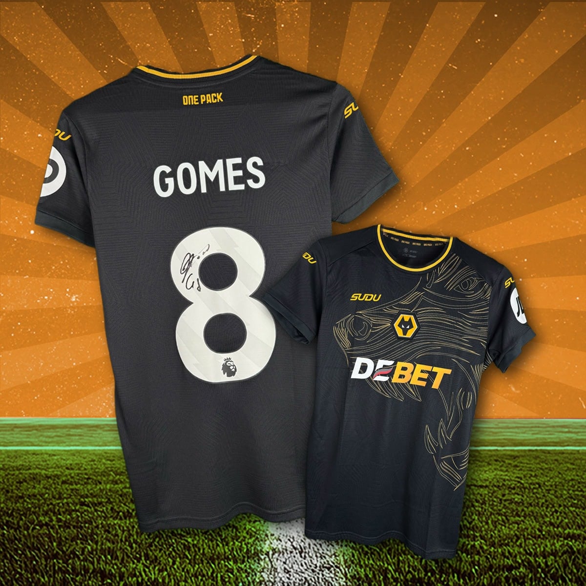 Joao Gomes Signed Wolves Away Shirt!