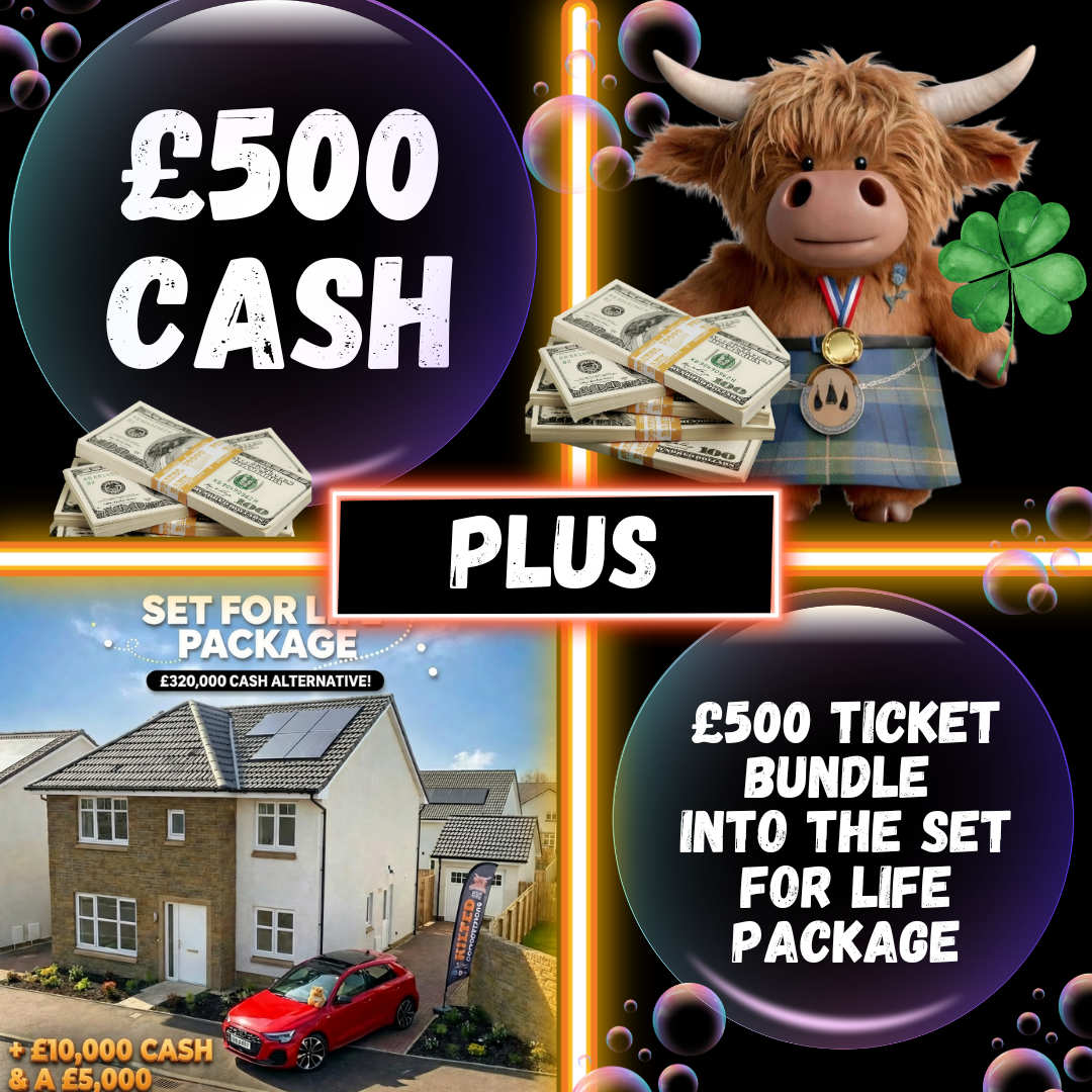 Double Bubble WIN £500 Quick Cash Plus £500 Ticket Bundle Into The Set for Life Package #2