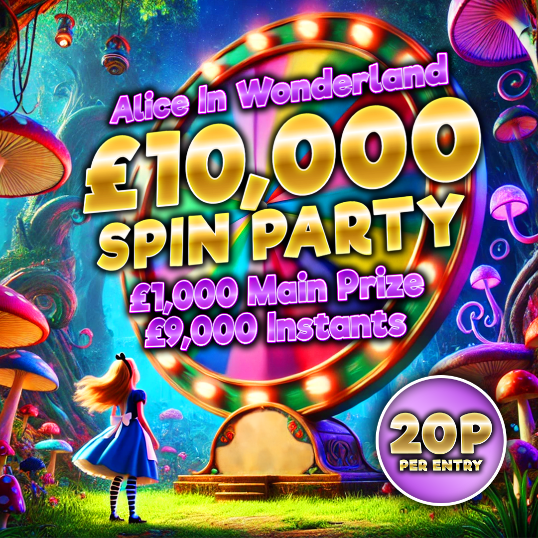 Alice in Wonderland £10k Spin Party