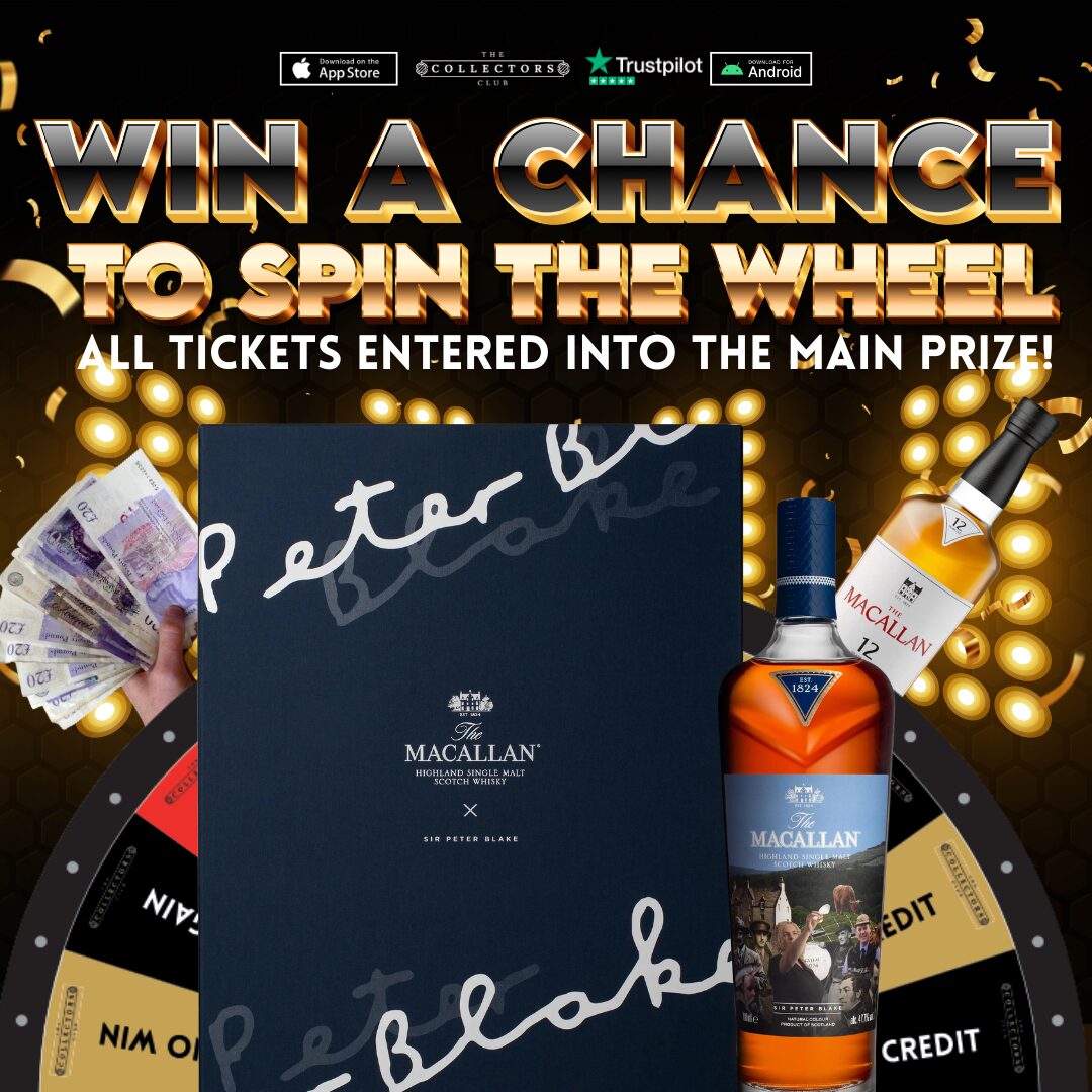WIN THIS MACALLAN SIRE PETER BLAKE! PLUS 10 BONUS WIN SPINS!