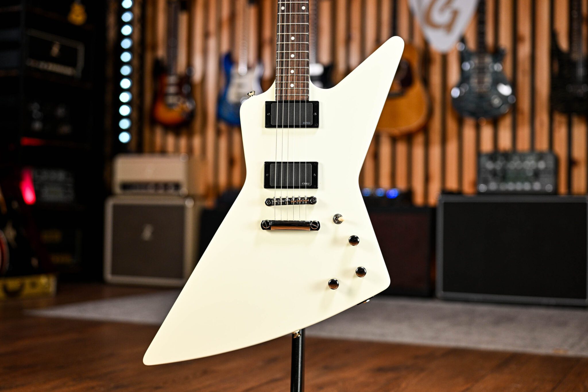 Epiphone Inspired by Gibson Explorer 80s EMG in Classic White