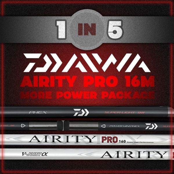 Daiwa Airity Pro 16m More Power Pole Package – 1 IN 5 CHANCE TO WIN!