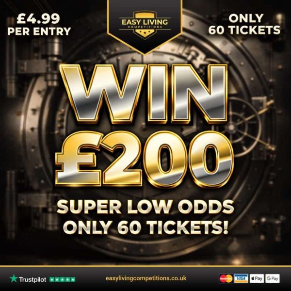 Win £200 Cash – Super Low Odds!