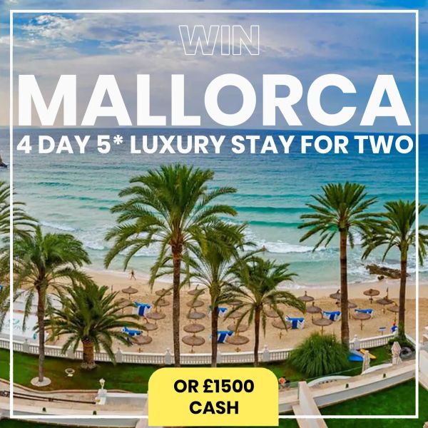 Luxury 5* MALLORCA Escape OR £1500 CASH!