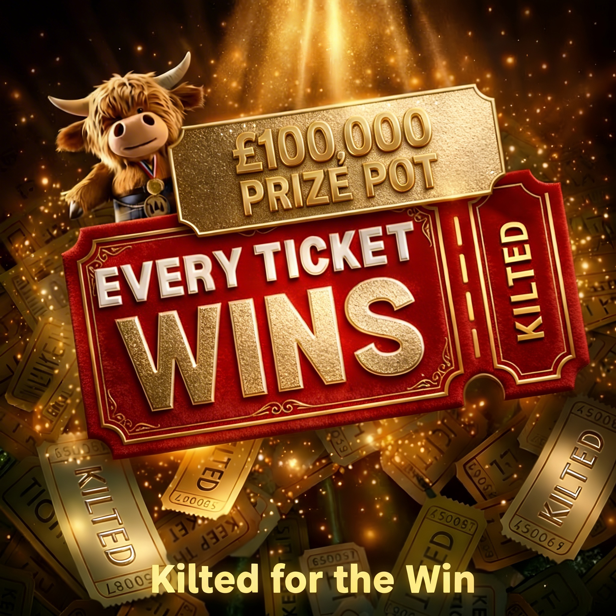 Kilted for the Win – £100,000 Prize Pot – EVERY TICKET WINS
