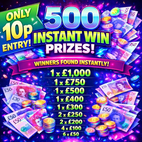 Mini 10p Instants Win up to £1k #2
