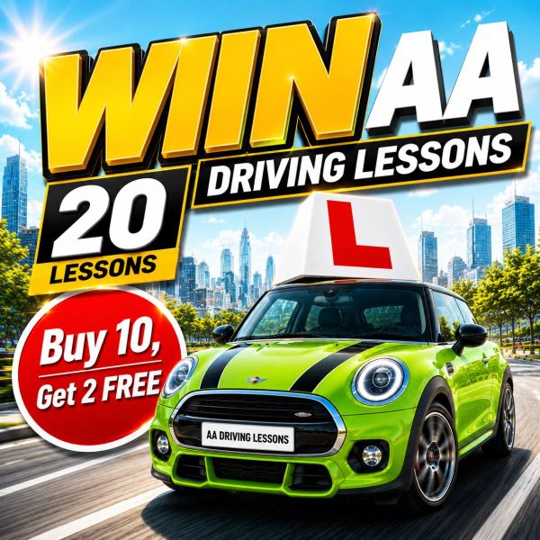 Win AA Driving Lessons (£500 Cash Alternative)