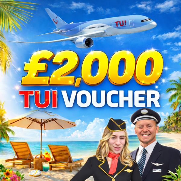£2,000 TUI HOLIDAY VOUCHER – LOW ODDS!