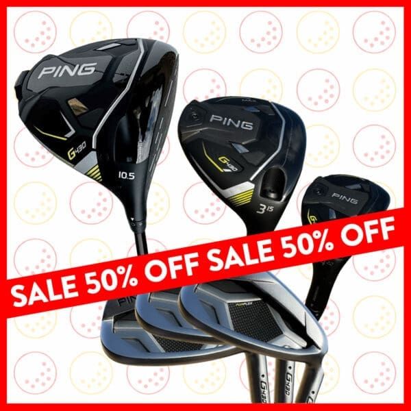 WIN PING G430 MAX WOODS AND IRONS BUNDLE #2