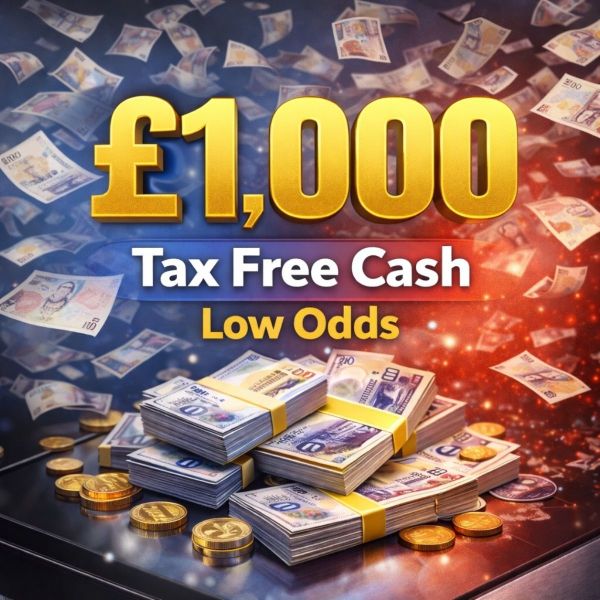 Win £1,000 Tax Free Cash – ULTRA LOW ODDS