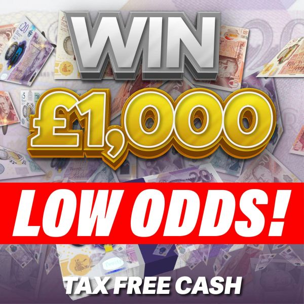 Win £1,000 Tax Free Cash *LOW ODDS* #12