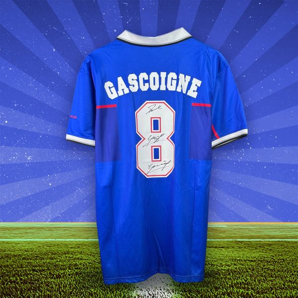 Rangers Competition! Win this Paul Gascoigne signed shirt!