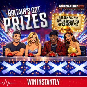 ADRENALINE BIG PRIZES (4 MAIN WINNERS OF £1250 CASH)