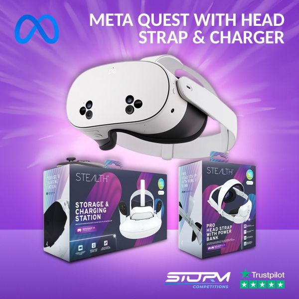 Meta Quest 3S 128GB & Stealth Pro Head Strap and Charging Station #2