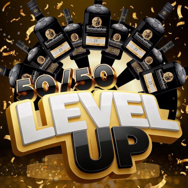 THE 50/50 LEVEL UP #2 BUNNA EDITION! OVER £2000 WORTH OF BUNNAHABHAIN TO WIN ON SPINS! LOW ODDS!