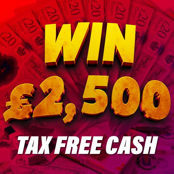 Win £2,500 Tax Free Cash For 8p!