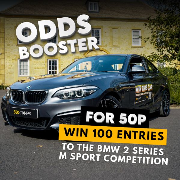 🎯 BMW 2 Series M Sport Odds Booster – Win 100 Extra Tickets worth £100!