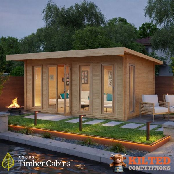 WIN A FULLY INSTALLED LUXURY LOG CABIN FOR YOUR GARDEN