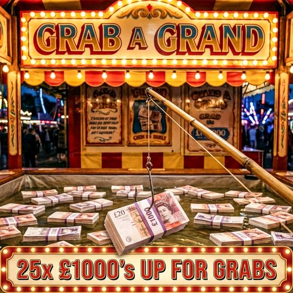 GRAB A GRAND! – 25 X £1000 CASH INSTANTS!