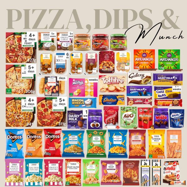 PIZZA,DIPS & MUNCH HAUL
