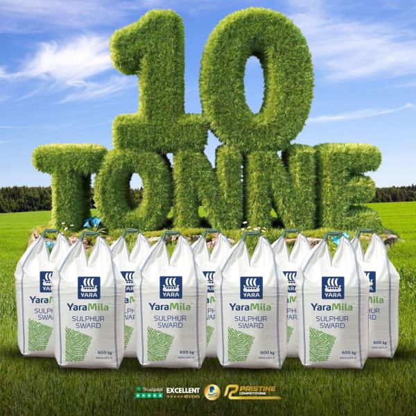 10 Tonnes of YaraMila Sulphur Sward 27-4-5 Fertiliser