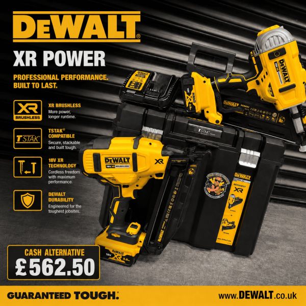 DEWALT DCK246P2T 18v Brushless Nailer Twin Pack with 2 x 5ah Batteries #2