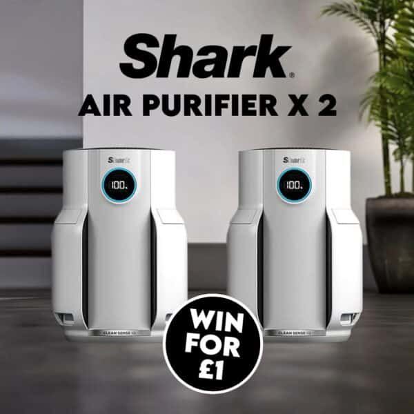 2 x SHARK NeverChange5 HP072UK Mini Air Purifiers