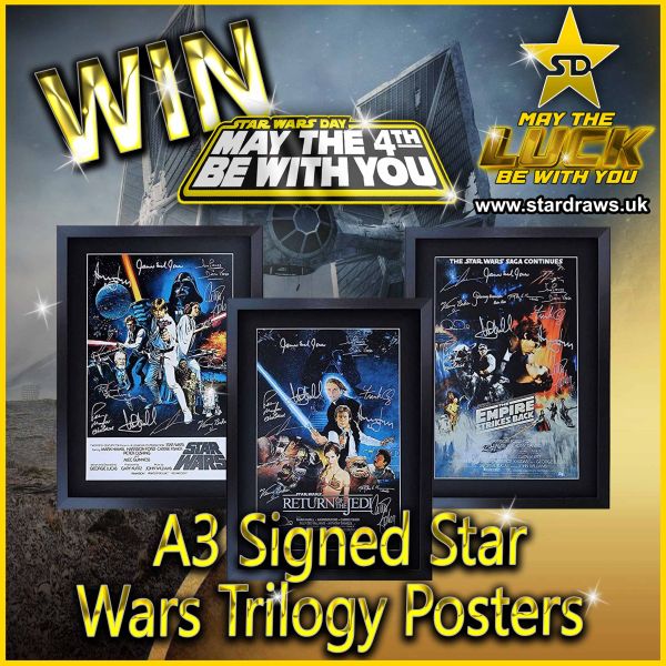 WK19 – Star Wars Signed Trilogy Movie A3 Posters (Odds:1:100)
