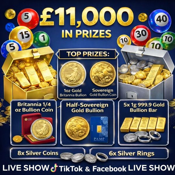 Real Gold and Silver Mystery Boxes Live Show – INSANE ODDS!!!