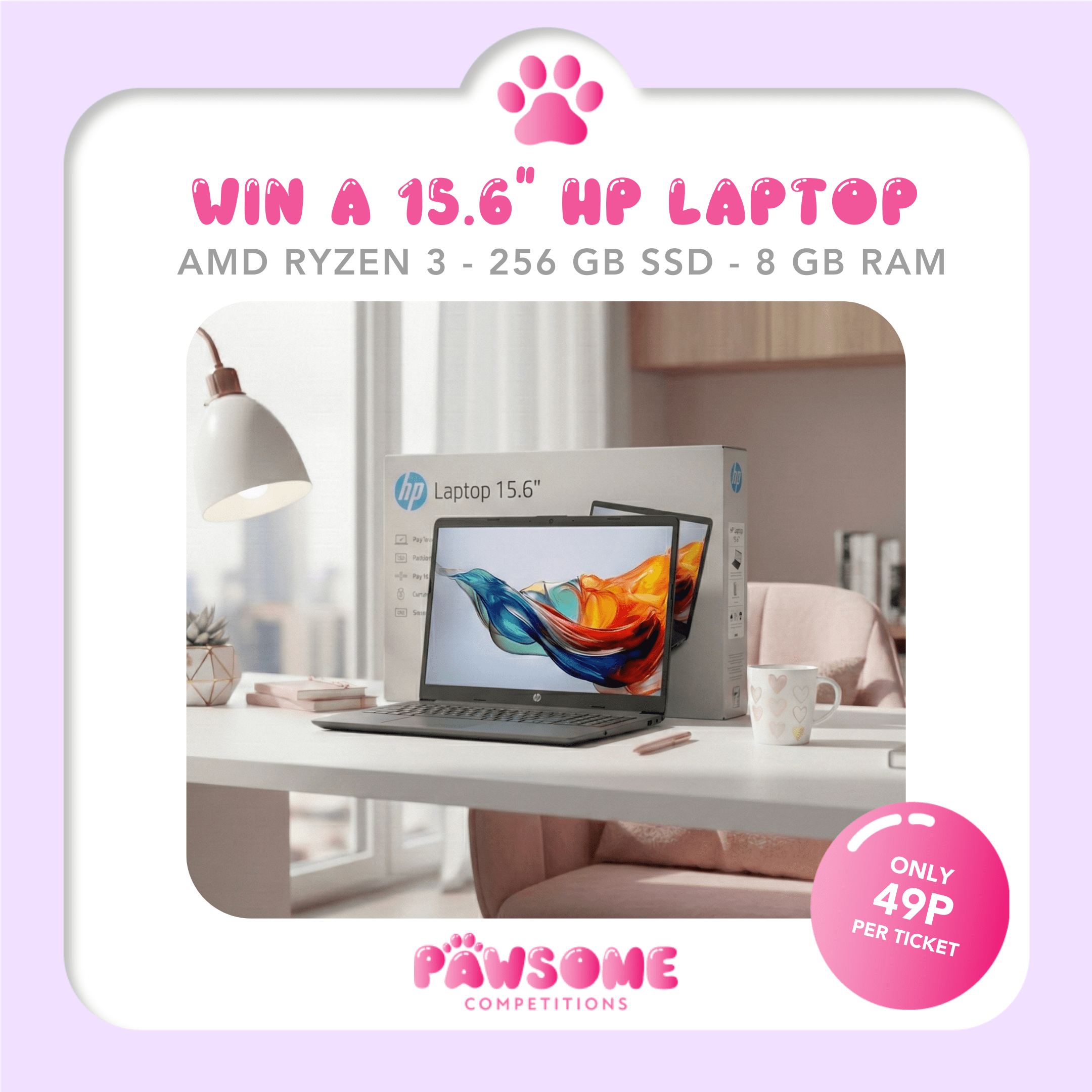 WIN A 15.6″ HP Laptop 💻