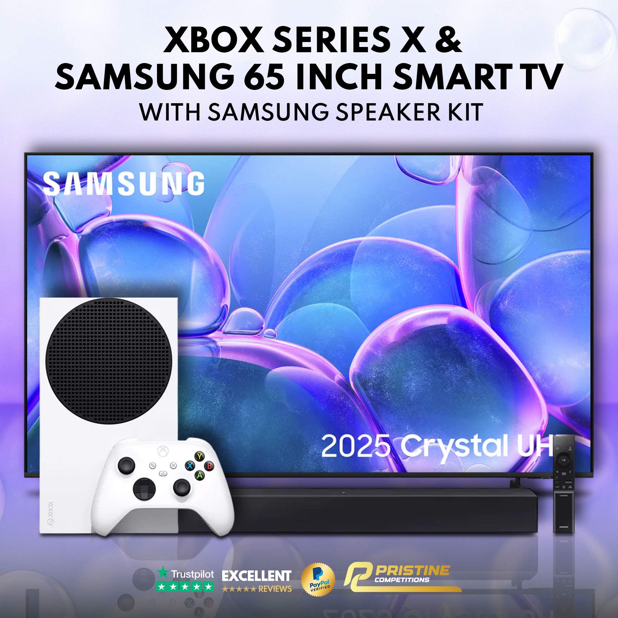 Samsung 65 Inch Smart 4K UHD HDR LED TV, Xbox Series X & Samsung Speaker Kit #2