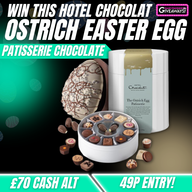 Hotel Chocolat Patisserie Chocolate Ostrich Easter Egg or £70 Cash alt