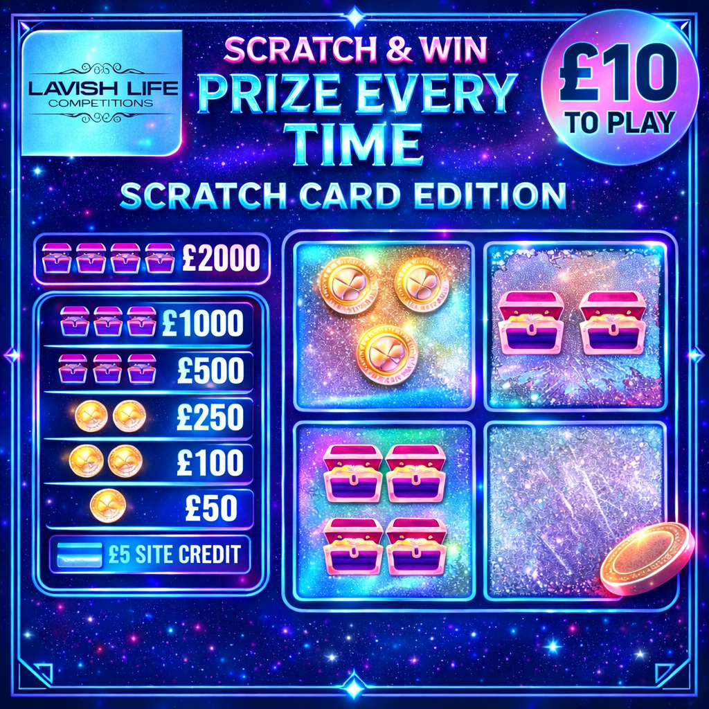 PRIZE EVERYTIME SCRATCH CARD : WIN UP TO £2,000 INSTANTLY#28