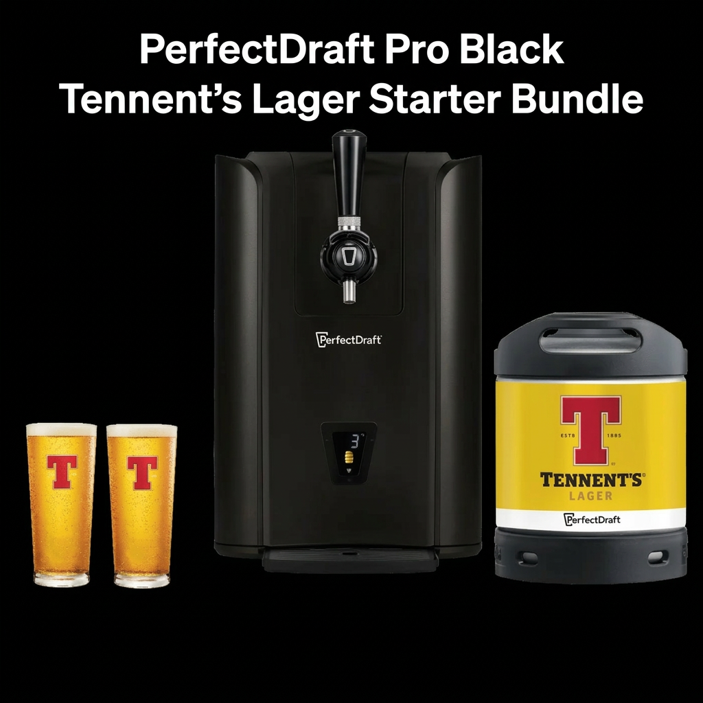 PerfectDraft Pro Black Tennent’s Lager Bundle