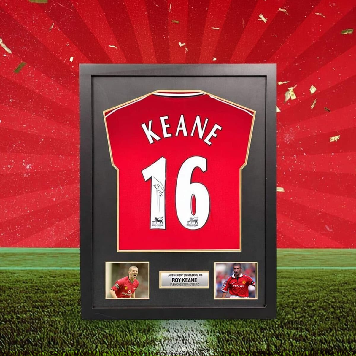 Man Utd Competition! Win this Roy Keane signed & framed Man Utd shirt!