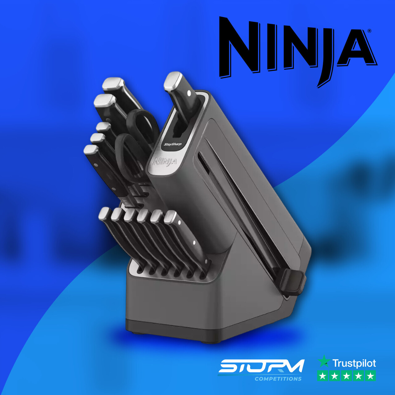 Ninja 14 Piece Stay Sharp Knife Block Set – Black #4