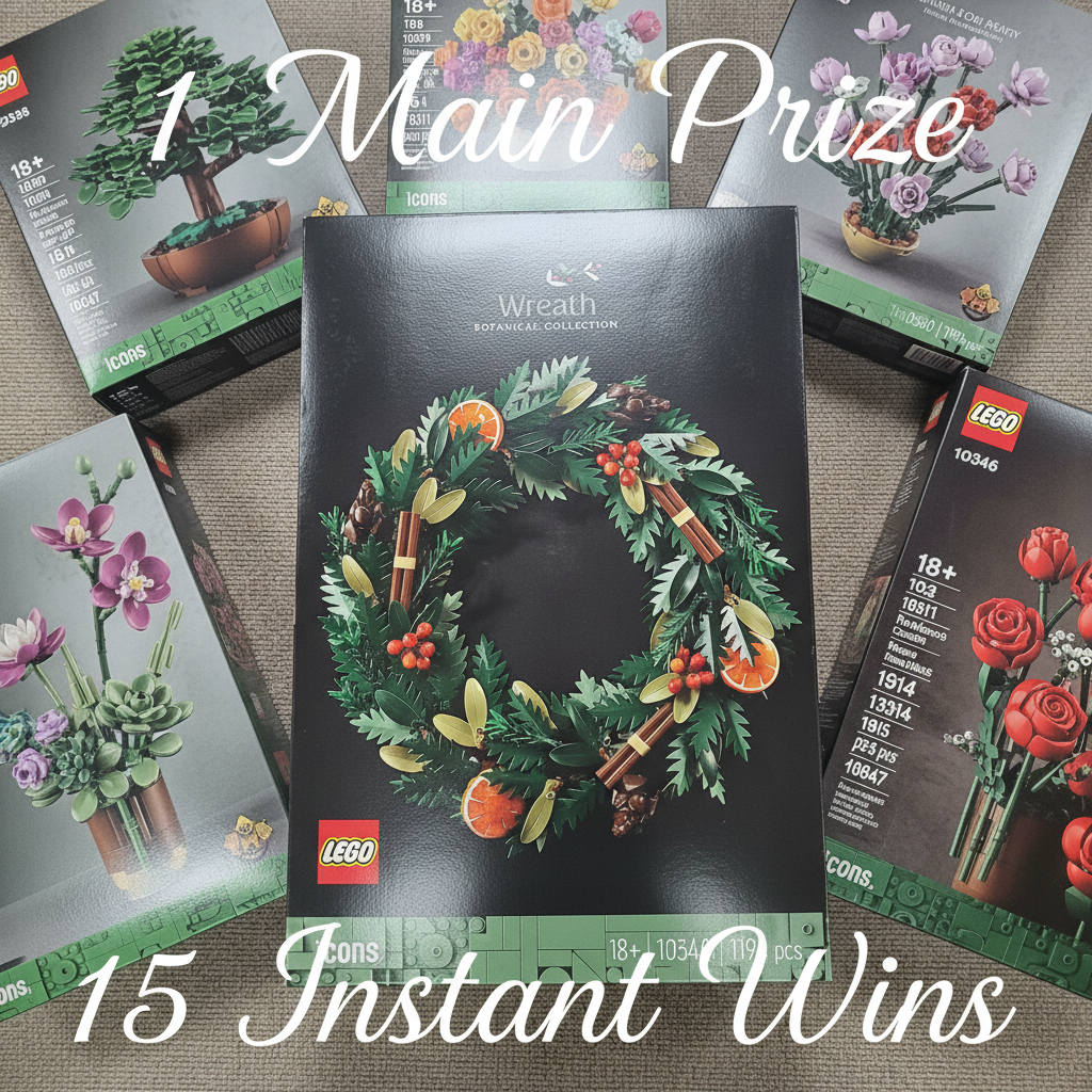 Lego Wreath + 15 Instant Wins
