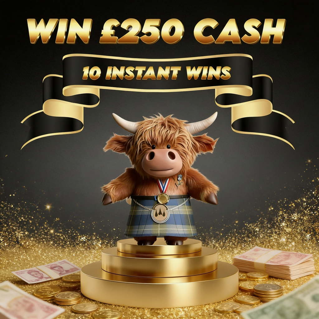 MEGA LOW ODDS – £250 QUICK CASH Plus 10 Awesome Instant Wins