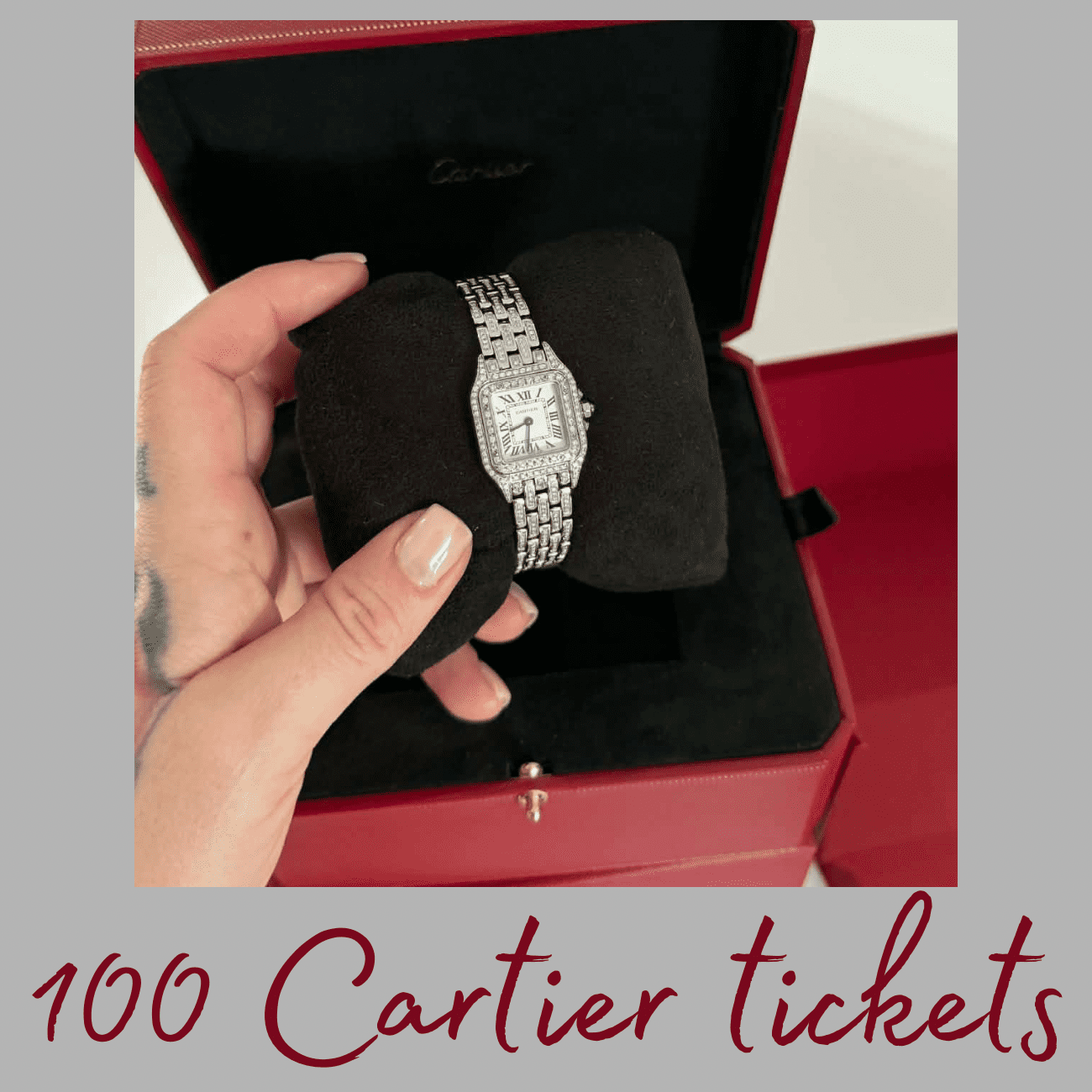 Win 100 tickets to the Cartier Diamond set watch