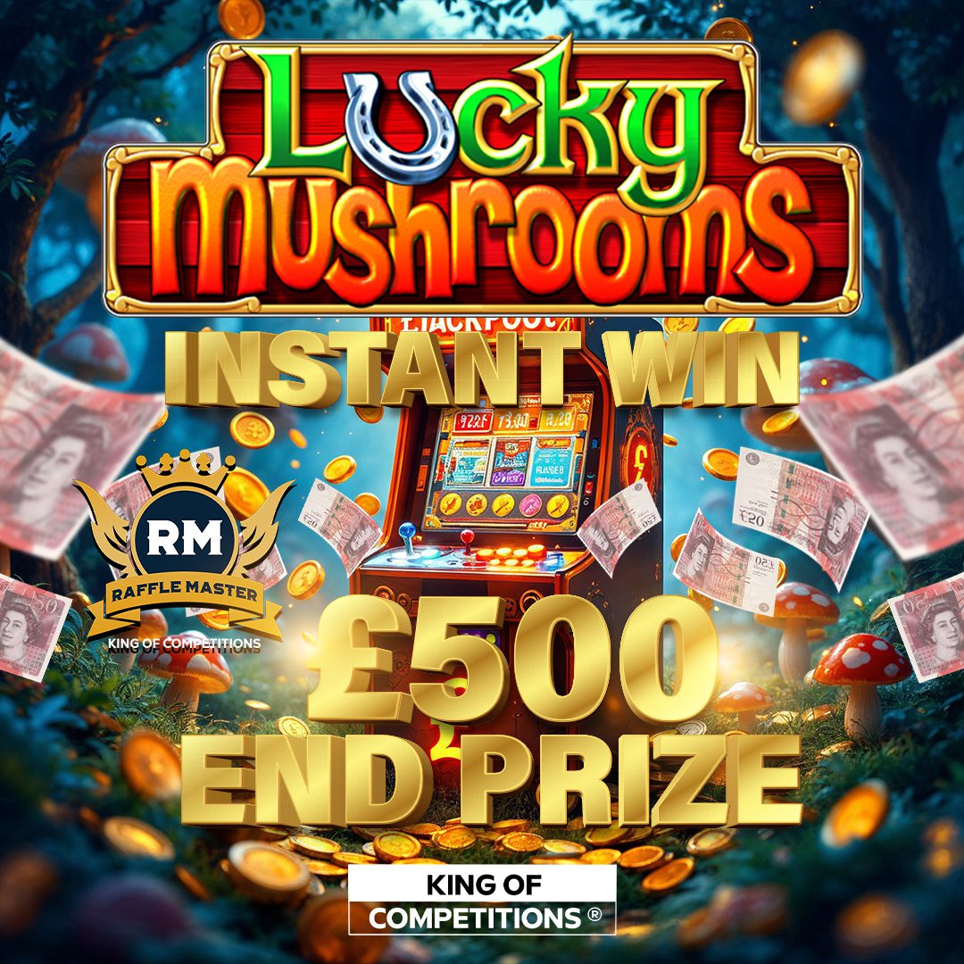 Lucky Mushroom Instant Wins 20k Worth With £500 End Prize Auto Draw